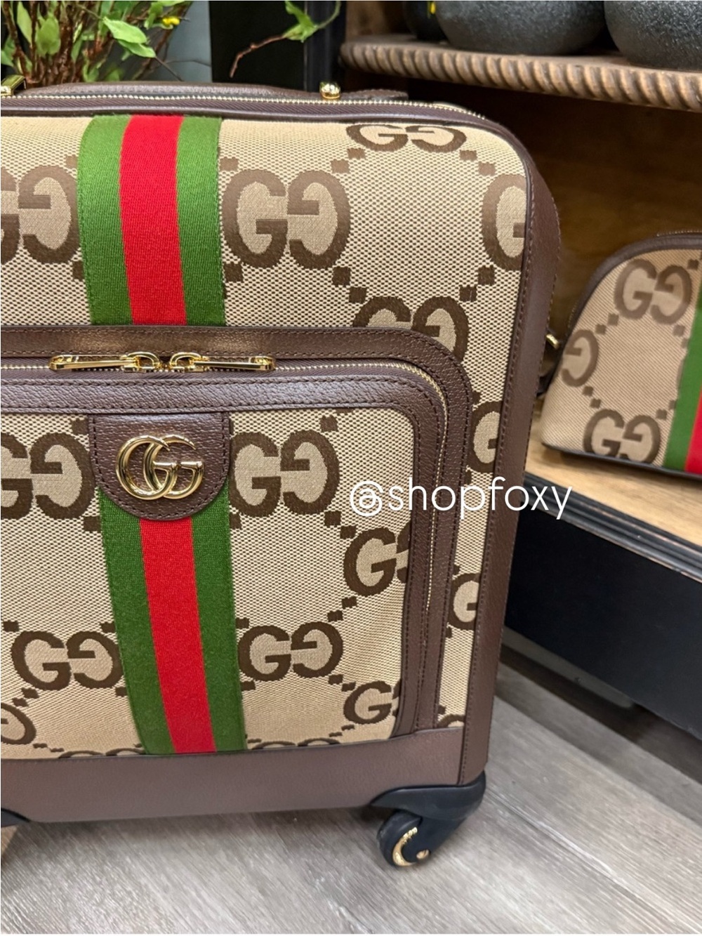 Gucci Jumbo GG Savoy Cabin Trolley Suitcase